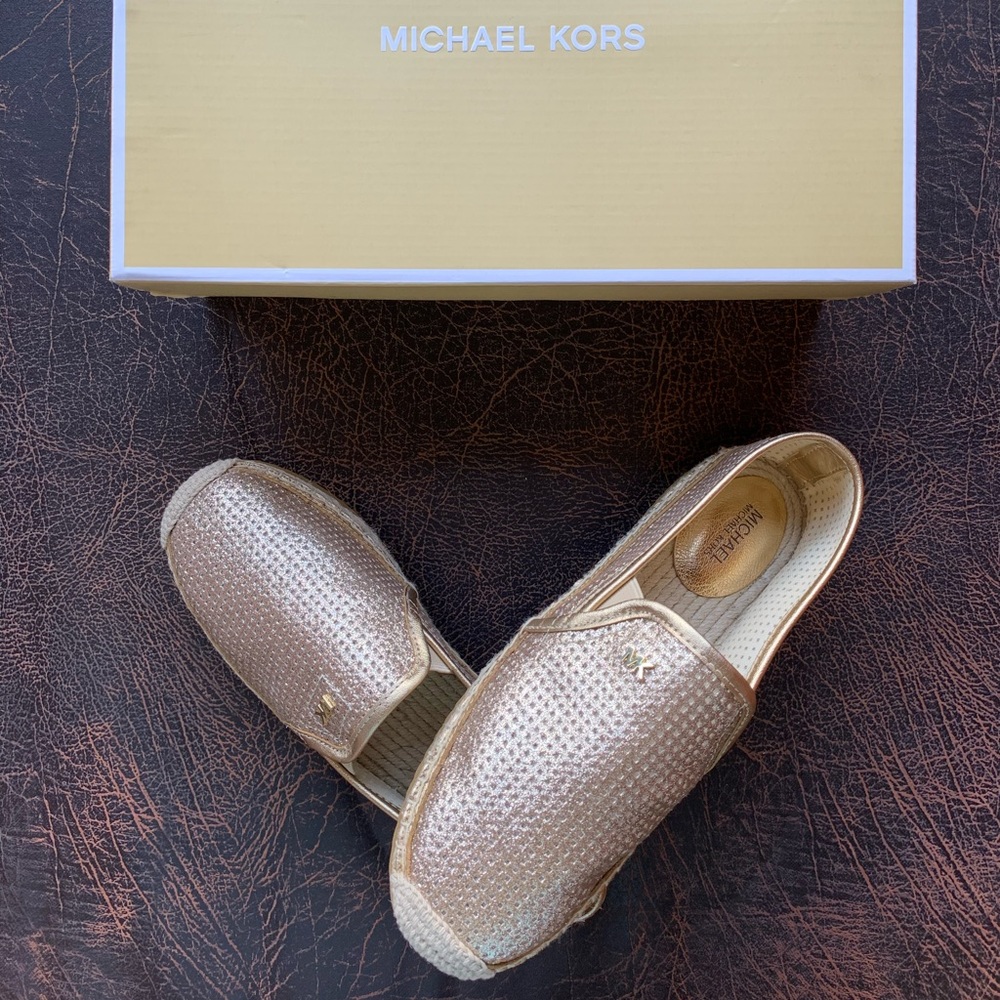Gold Espadrille Michael Kors Slip-Ons